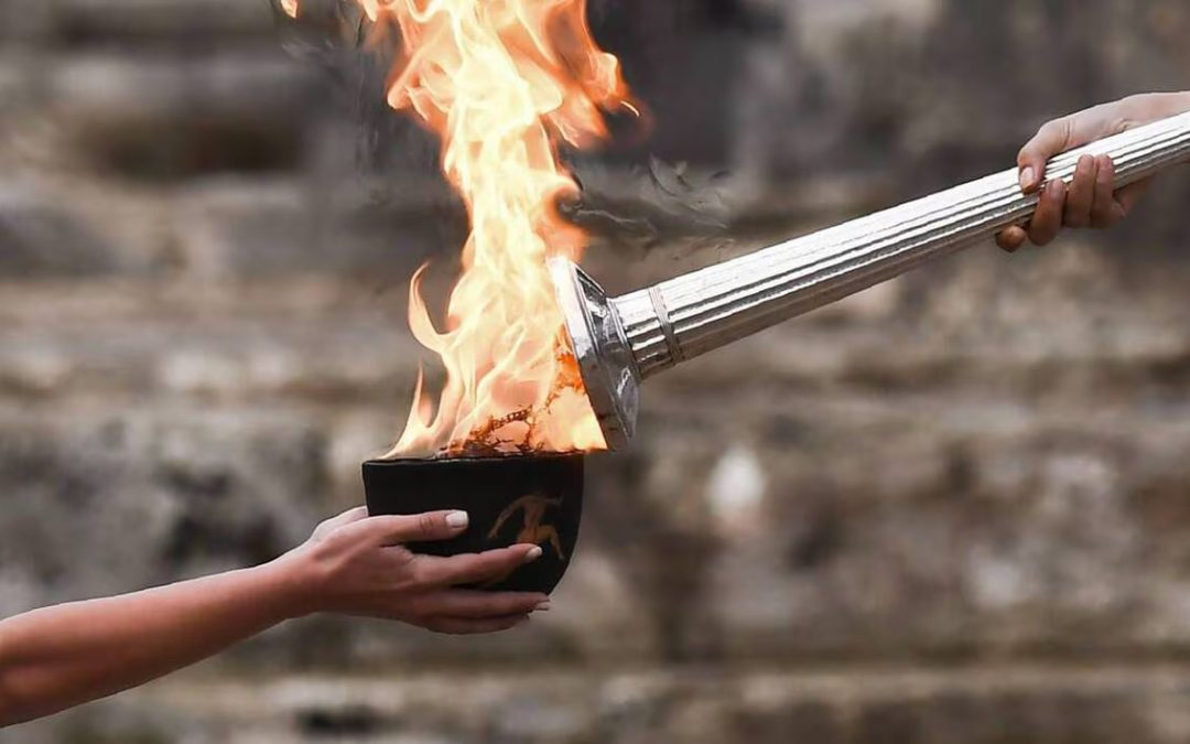Benjamin Gonzalez, porteur de la Flamme Olympique aux JO 2024